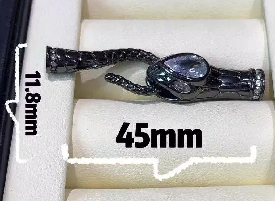 MeiBaPJ New Arrival 925 Sterling Silver Snake Clasp Accessory Fine Wedding Jewelry for Women