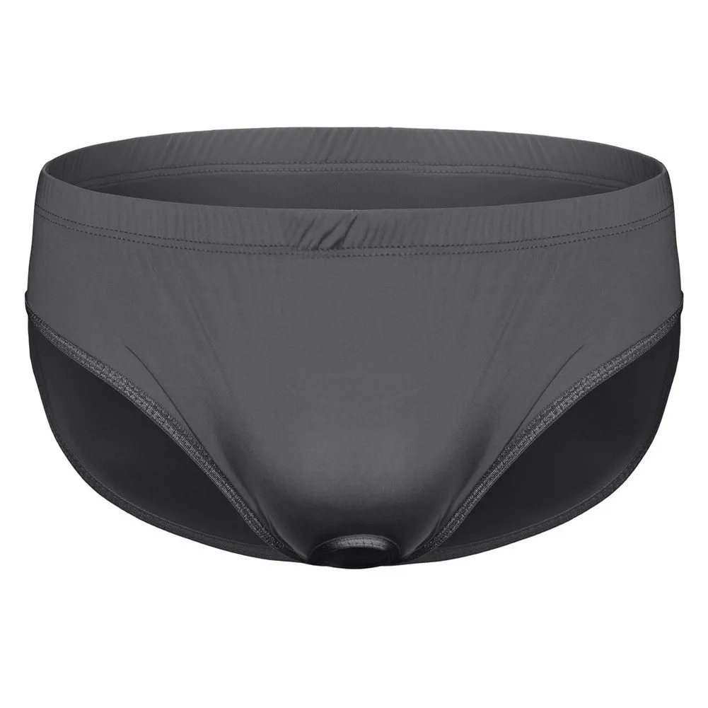 Silky Thin Mens Hollow Pouch Briefs Low Waist Slim Lightweight Stretch Underwear Daily Sleeping Nightclub Party Lounge Daily