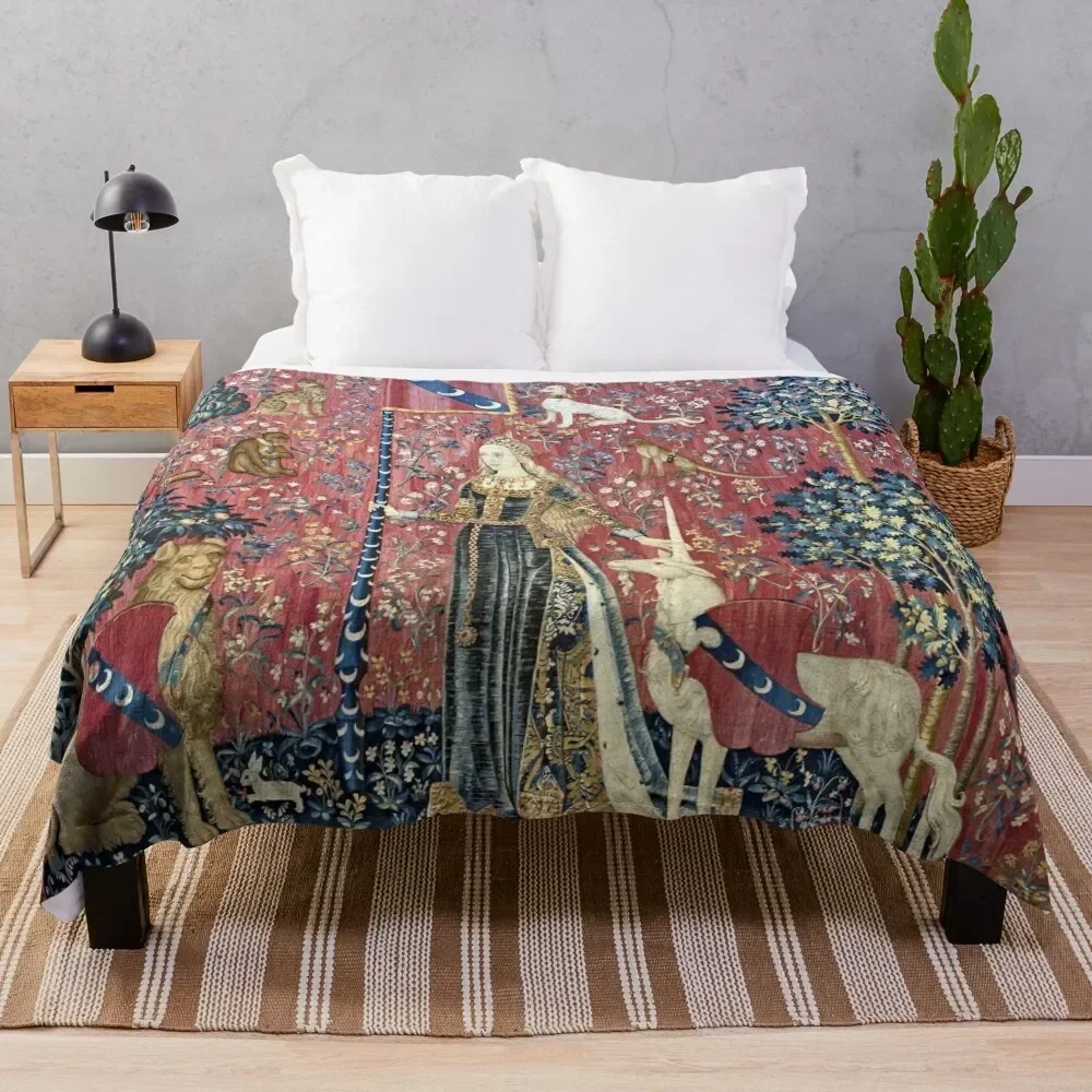 The Lady and the Unicorn Touch Throw Blanket Tourist for winter Luxury St Blankets