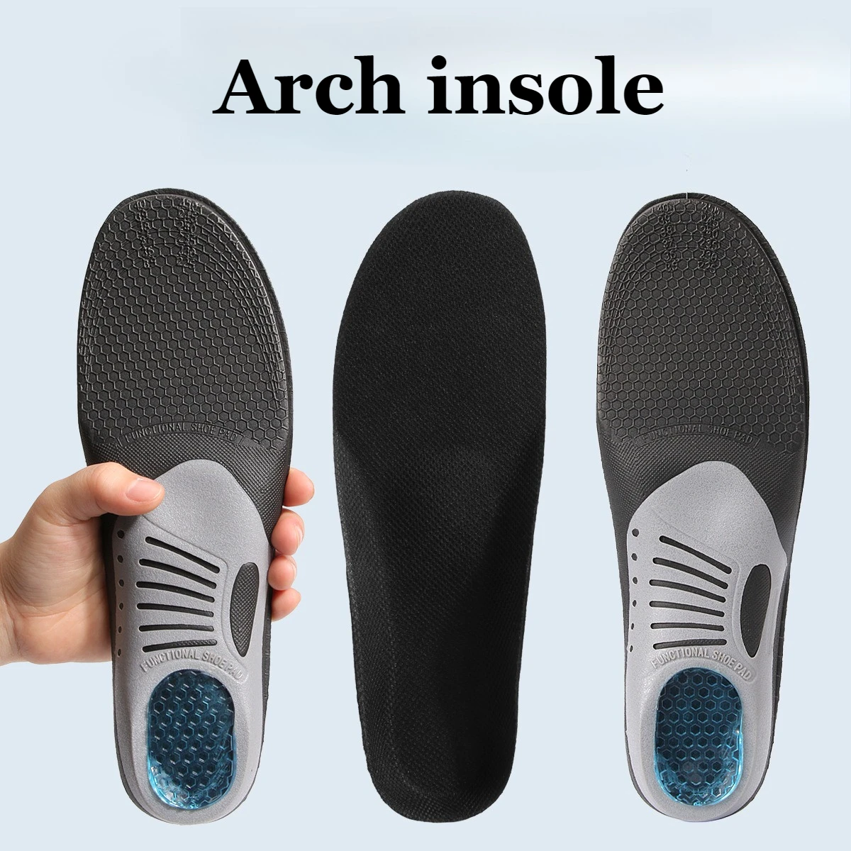 

Orthotic Arch Support Comfort Shoe Insoles for Foot Pain Relief Cushioning Inserts for Flat Feet High Heels Running Insoles