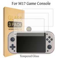 Portable M17 Game Console Tempered Glass Screen Protector Films Games Player M17 9H HD Tempered Glass Film Accessories Gift