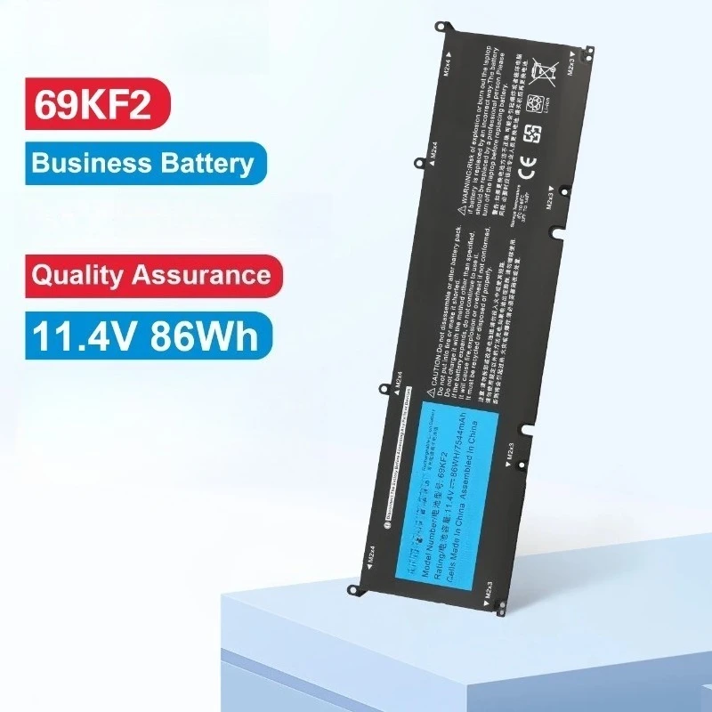69KF2 86WH 7544mAh Battery For DELL XPS 15 9500 9510 9520 9530 Precision 5550 5560 G15 5511 5520 5515 5521 G7 15 7500 P91F P87F