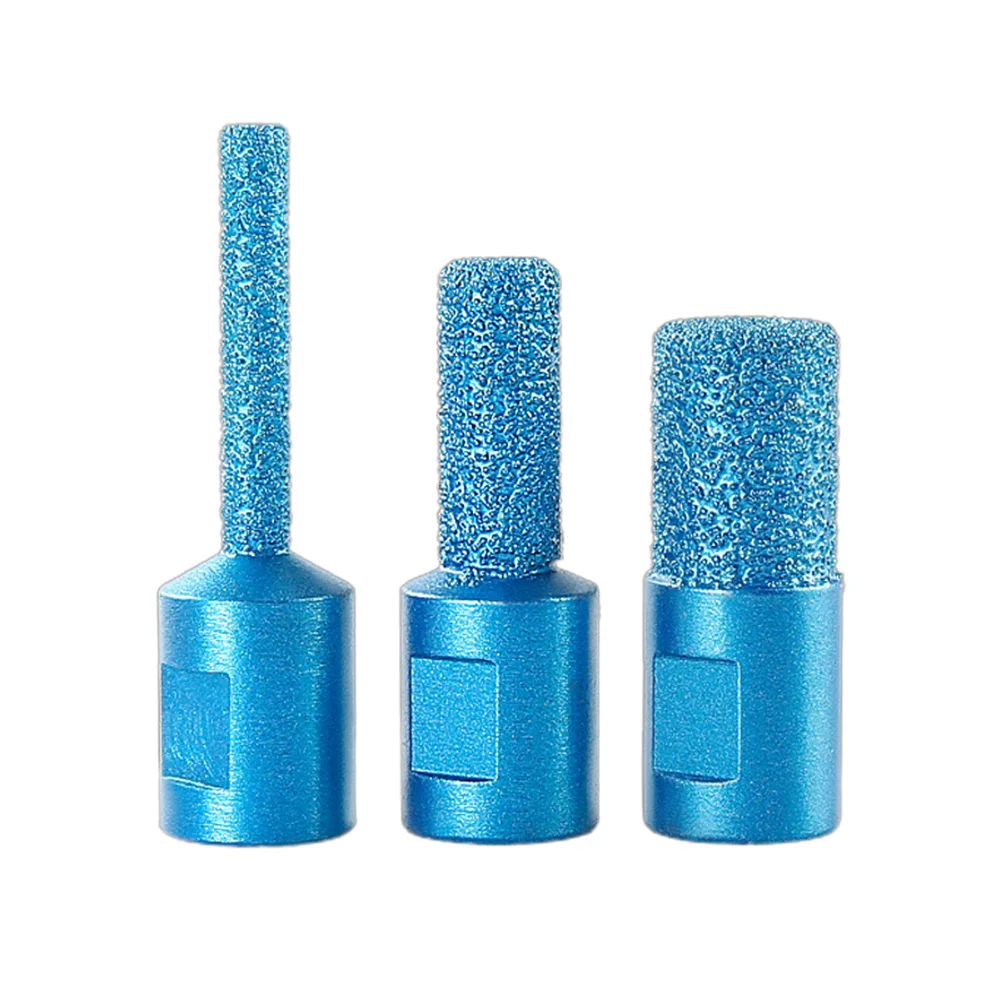 3PC 6/10/15mm M10 Thread Vaccum Brazed Diamond Finger Bit/Milling Cutter For Ceramic Tile Marble Glass Granite Drill Cutting