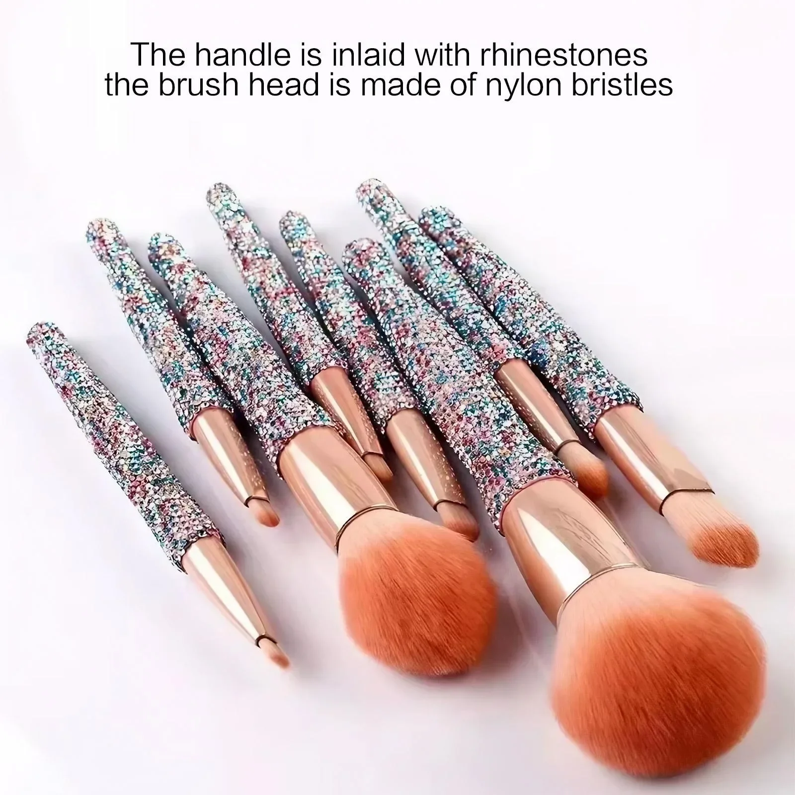 Premium 8 Piece Makeup Brush Set Synthetic Bristle Powder Concealer Eye Shadow Cosmetic Brushes Tools