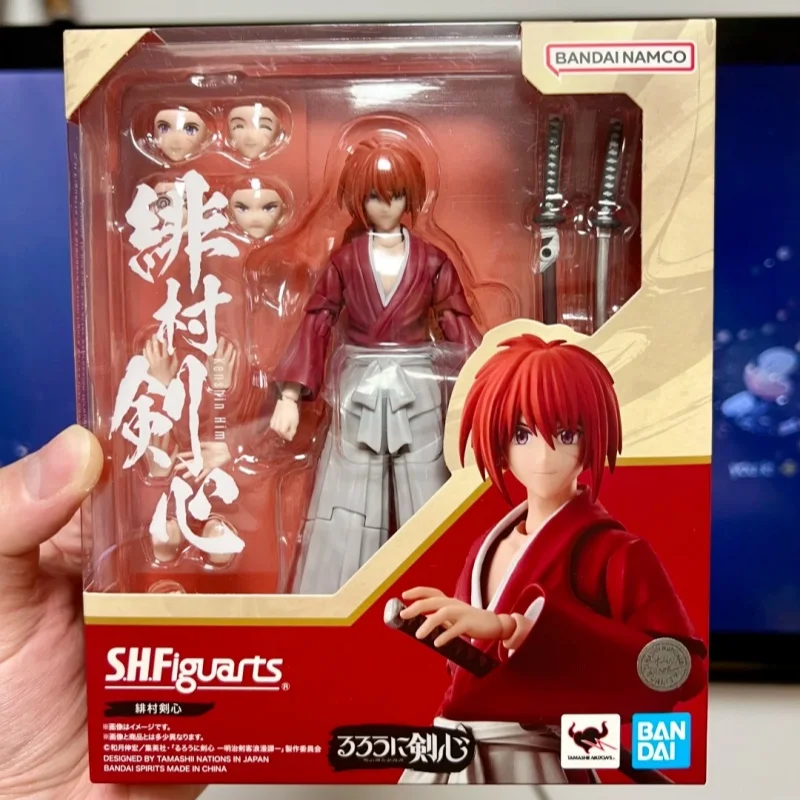 

New In Stock Original Bandai Sh Figuarts Shf Himura Kenshin Action Figures Anime Model Toys Figura Collection Gifts