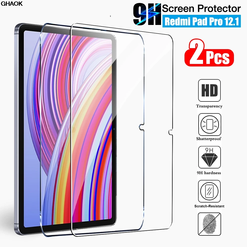 2PCS NEW Tempered Glass for Xiaomi Redmi Pad Pro 12.1 inch Screen Protector for redmi pad pro 2024 9H Glass Film