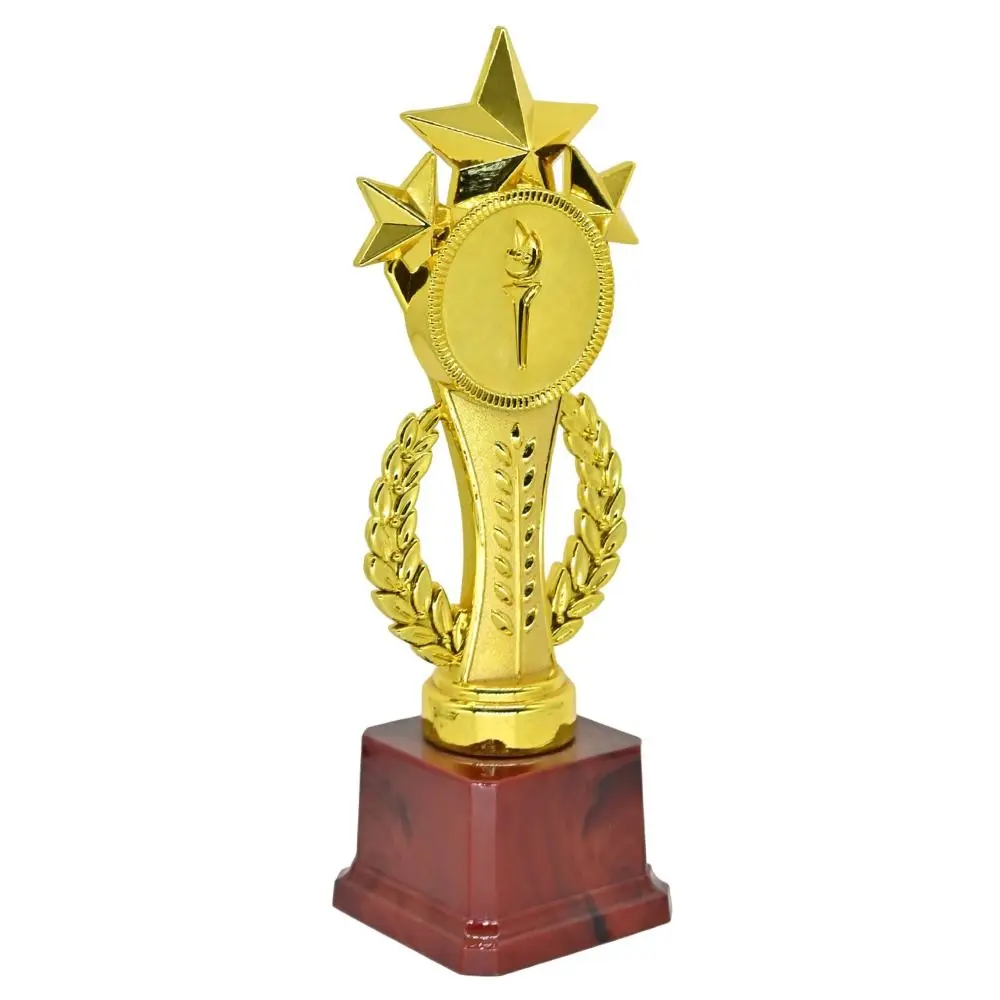 Plastic Competition Trophy Medal Multi Size Gold Color Competition Award Souvenir 19/24/28.5cm Sports Meeting Ornament