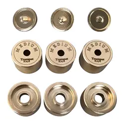 9Pcs Trumpets Valve Caps Wind Instruments Repairing Parts Musical Trumpet Heavy