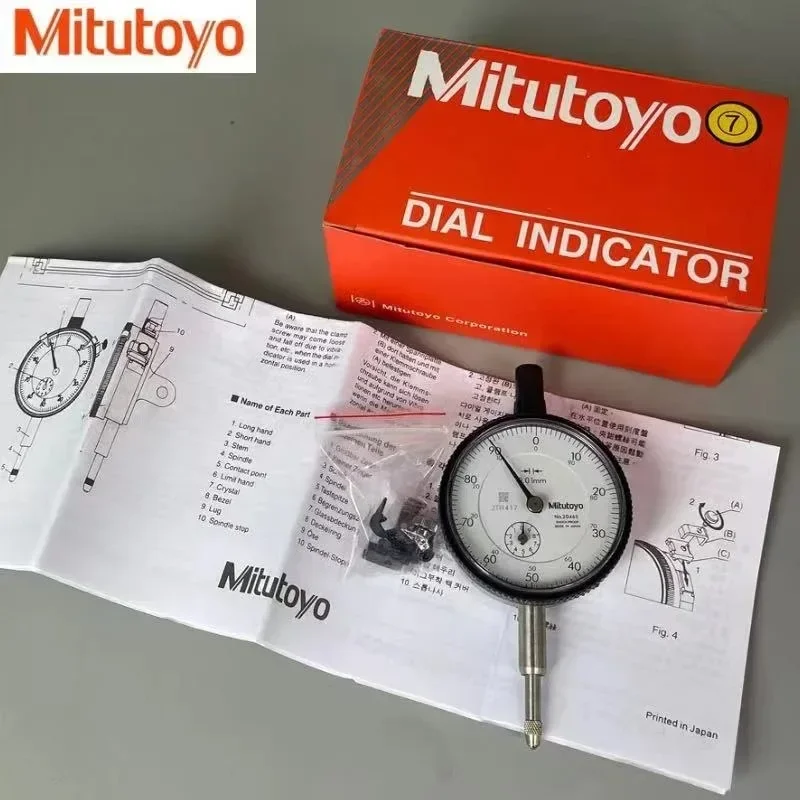 Mitutoyo micrometro No: 2046S 0-10mm metro indicatore di risoluzione preciso da 0.01mm Mesure garanzia di qualità