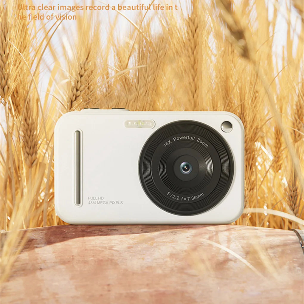 

Цифровая камера с автофокусом для видеоблогов HD 24MP с 2,4-дюймовым большим экраном, видеокамера для фотографии для детей и взрослых