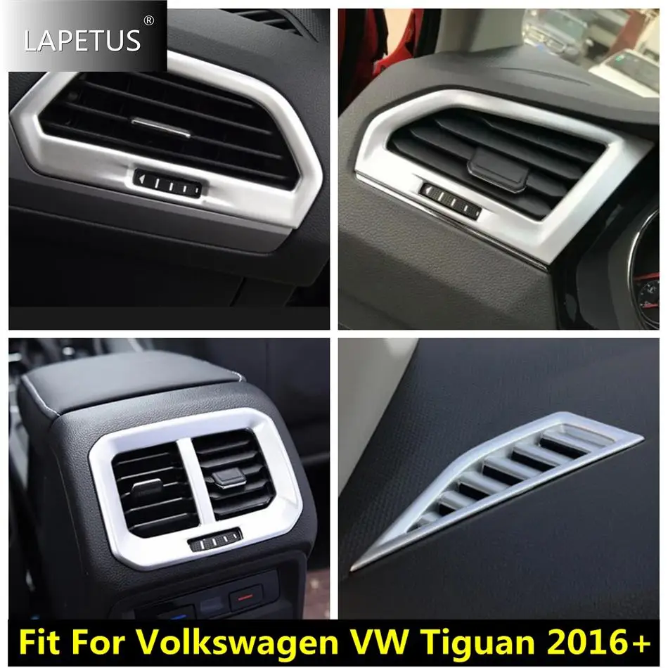 

Stainless Dashboard / Rear Air AC Vent Outlet Panel Decor Cover Trim For Volkswagen VW Tiguan MK2 2016 - 2023 Auto Accessories