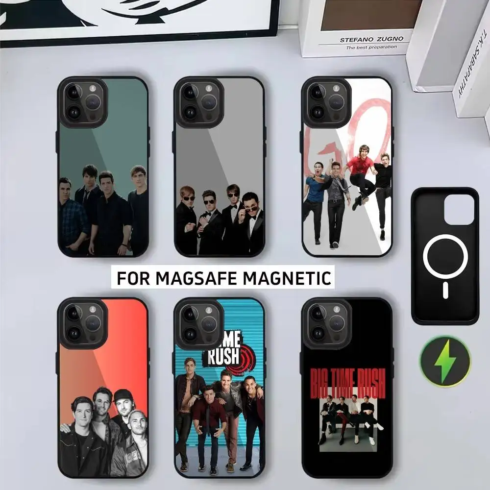 

Combination B-Big T-Time R-RushS Band Phone Case For iPhone17,16,15,14,13,12,11 Plus,Pro Magnetic with Magsafe Wireless Charging
