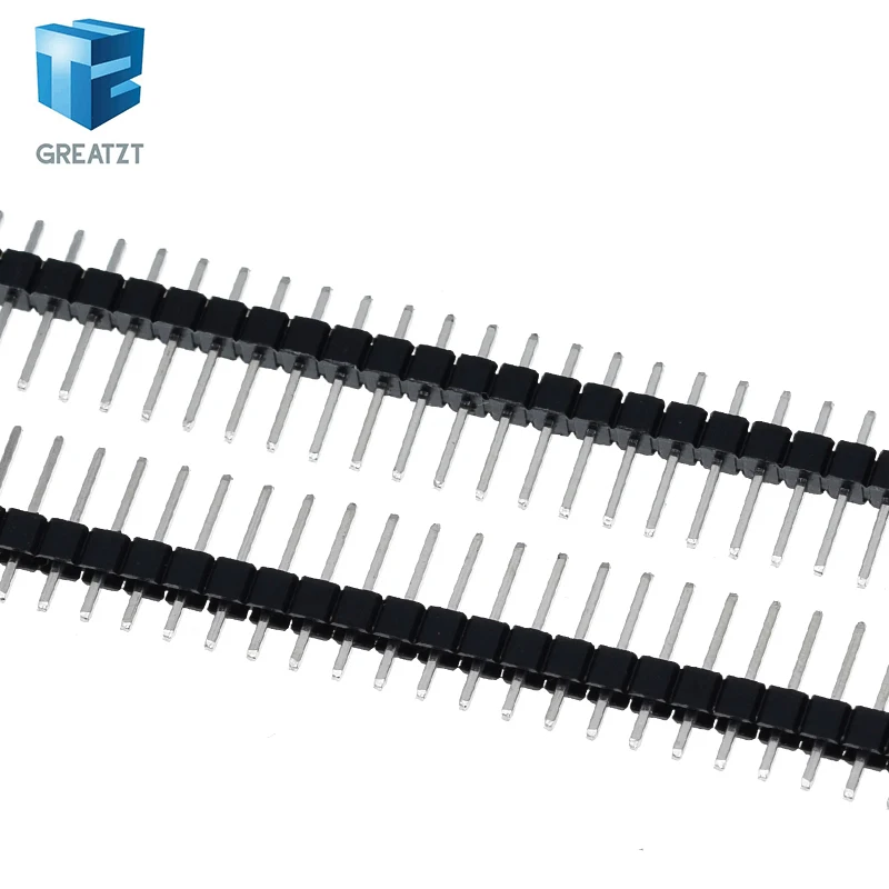 10pcs 40 Pin 1x40 Single Row Male 2.54 Breakable Pin Header Connector Strip for Arduino Black image 5