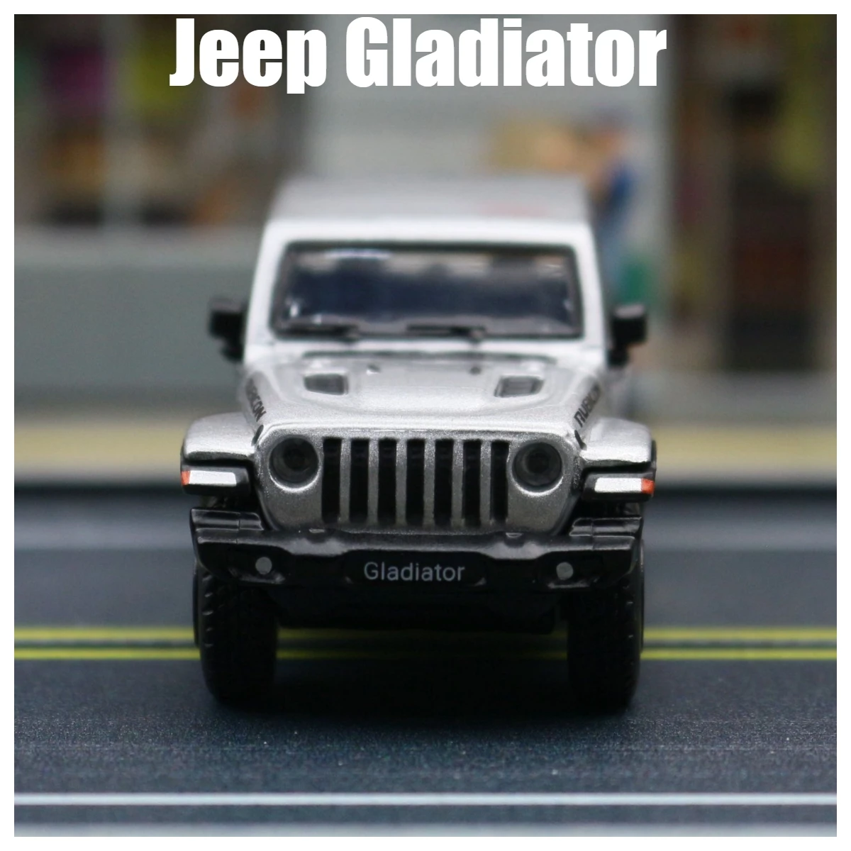 1:64 Jeep Rubicon Gladiator Pickup Truck Miniature Model, JKM 1/64 Toy Car Vehicle Free Wheel Diecast Alloy Collection Gift