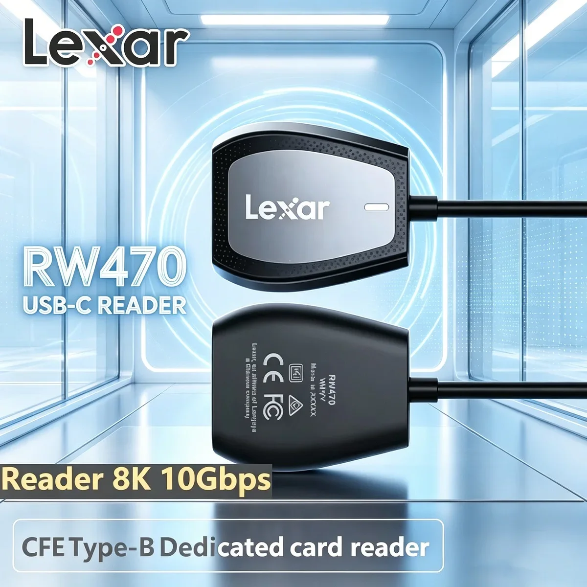 lexar-usb-32-gen-1-type-cポートカードリーダー-rw470-2in1-プロフェッショナル-マルチマイクロ-sd-sdhc-sdxc-メモリカードリーダー