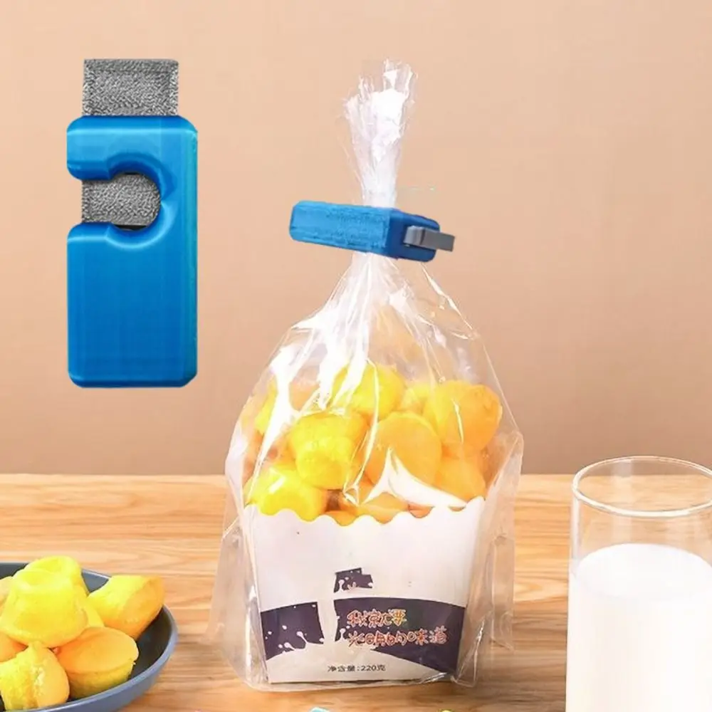 

3pcs Kitchen Gadgets Squeeze-lock Bread Bag Clip Fresh-keeping Reusable Sealing Bag Clip Plastic Mini Snack Bag Clip Office