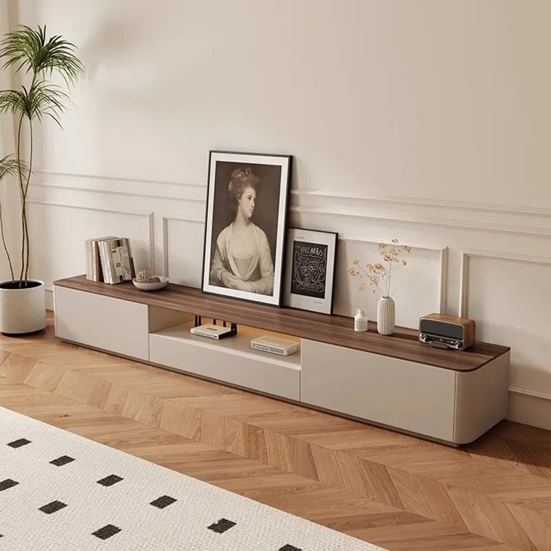 

Big Size Universal Tv Stands Living Room Modern Display Luxury Drawers Wood Tv Table Organizer Archivadores Home Decoration