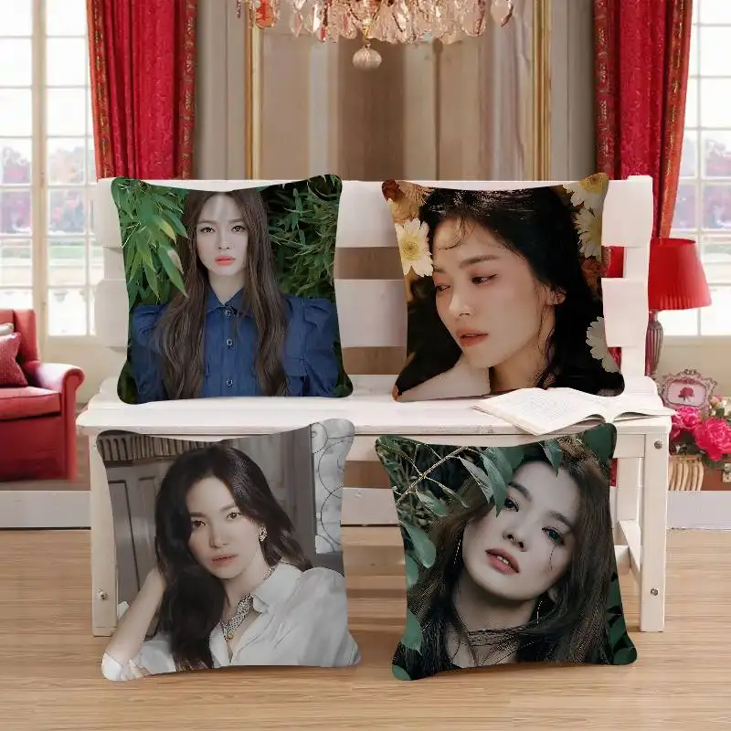 

Song H-Hye K-Kyo Pillow Case Removable Washable Cushion Cover – All-Season Soft Linen