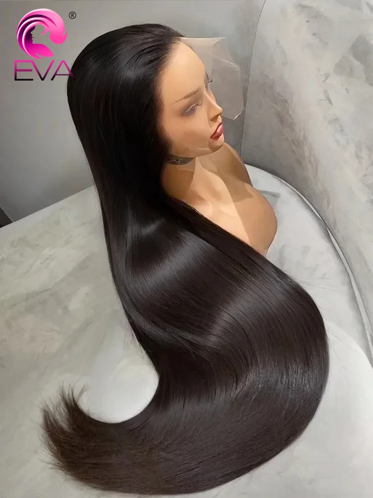 

250 Density 13x4 Bone Straight HD Transparent Lace Front Human Hair Wig HD Melt Skin 36Inch Pre Plucked 13x6 HD Lace Frontal Wig