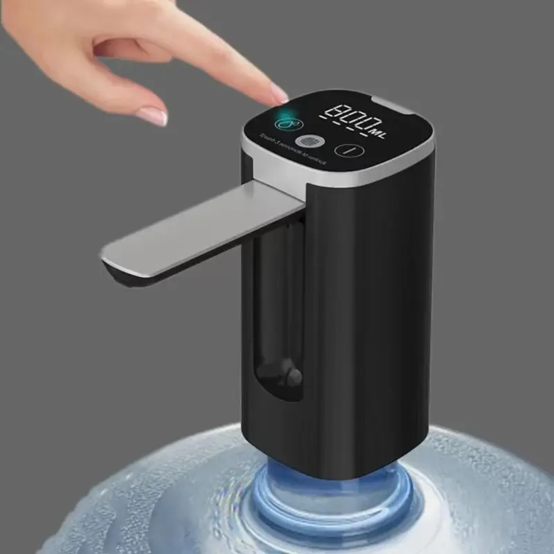 

LED Display Water Bottle Pump Foldable Automatic Quantitative Wine Dispenser Electric Intelligent Water Dispenser Drinking