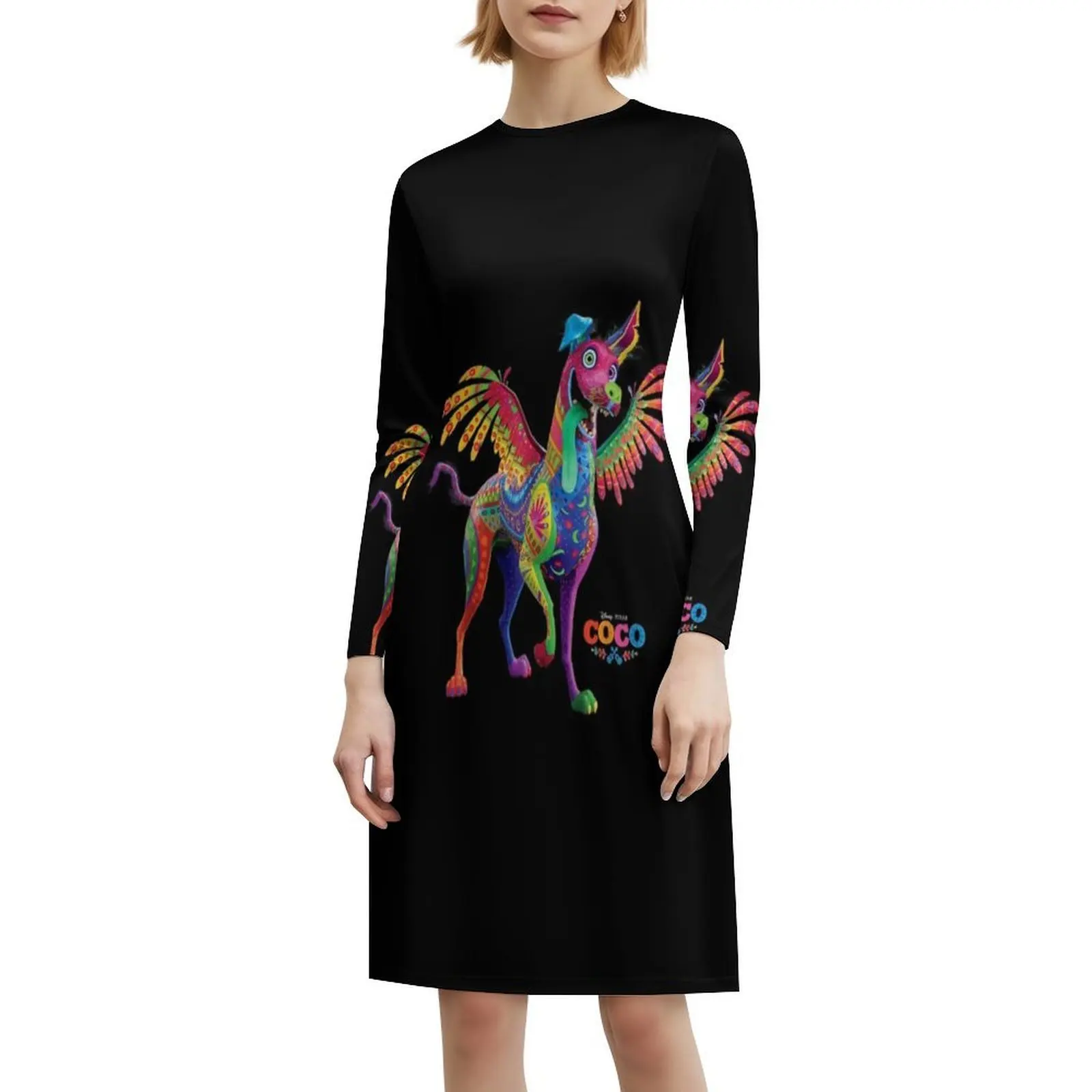 فستان كوكو دانتي أليبري سبيريت أنيمال بوهيمي عتيق بأكمام منتفخة أو خيارات بدون أكمام للنساء فستان كوكو أمريكي #6