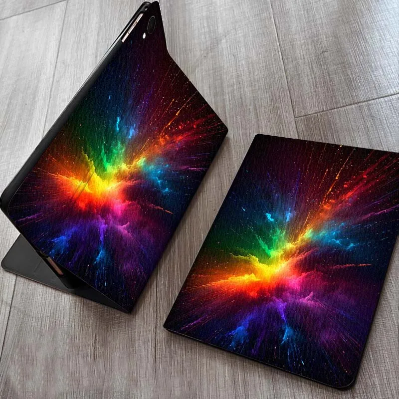 

Burning Skull Volcano Art For Samsung Galaxy Tab S11 A11 A9 A8 S6 A 10.1 A7 10.4 Plus 2025 2023 Tablet Case Gift