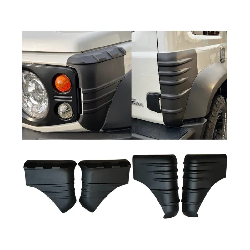 

ABS Exterior Front & Rear Auto Wrap Angle Protection Cover Fit for Suzuki Jimny JB64W JB74W 2019+ 2-Door/4-Door Auto Accessories