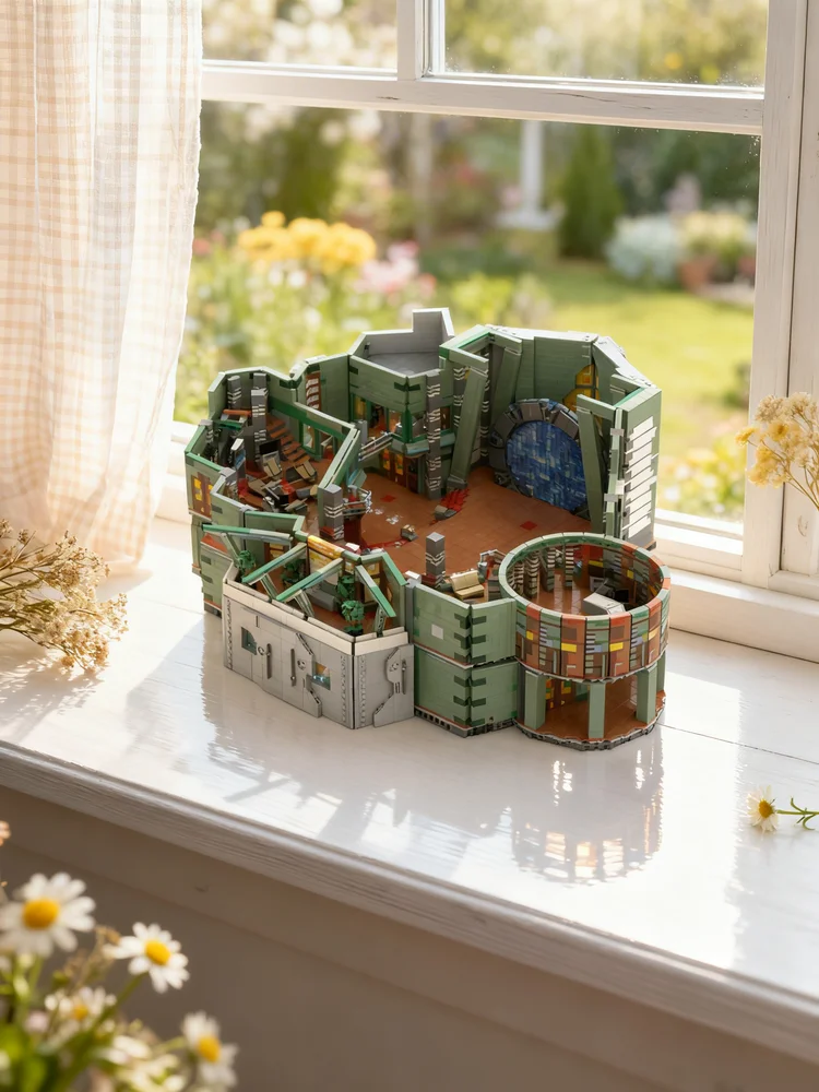 14573 Teile MOC Street View Stargate Atlantis Operations Farbmodell Benutzerdefinierte Bausteine DIY Montage Display Deko Geschenkset
