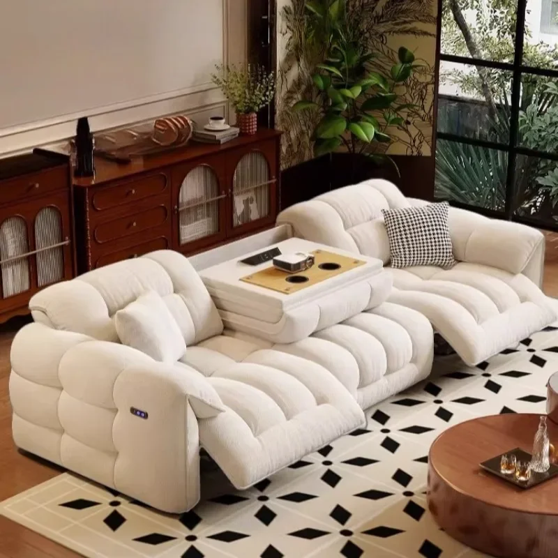 & Relaxing Double Living Room Sofas Apartment Soft Comfortable Multifunctional Sofa Recliner Nordic Woonkamer Banken Furniture