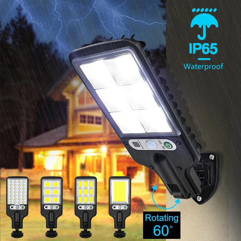 

Солнечные фонари, несколько режимов, настенные светильники, интеллектуальные сенсорные светильники, уличные солнечные настенные светильники 117 Cob, освещение садовой настенной дорожки