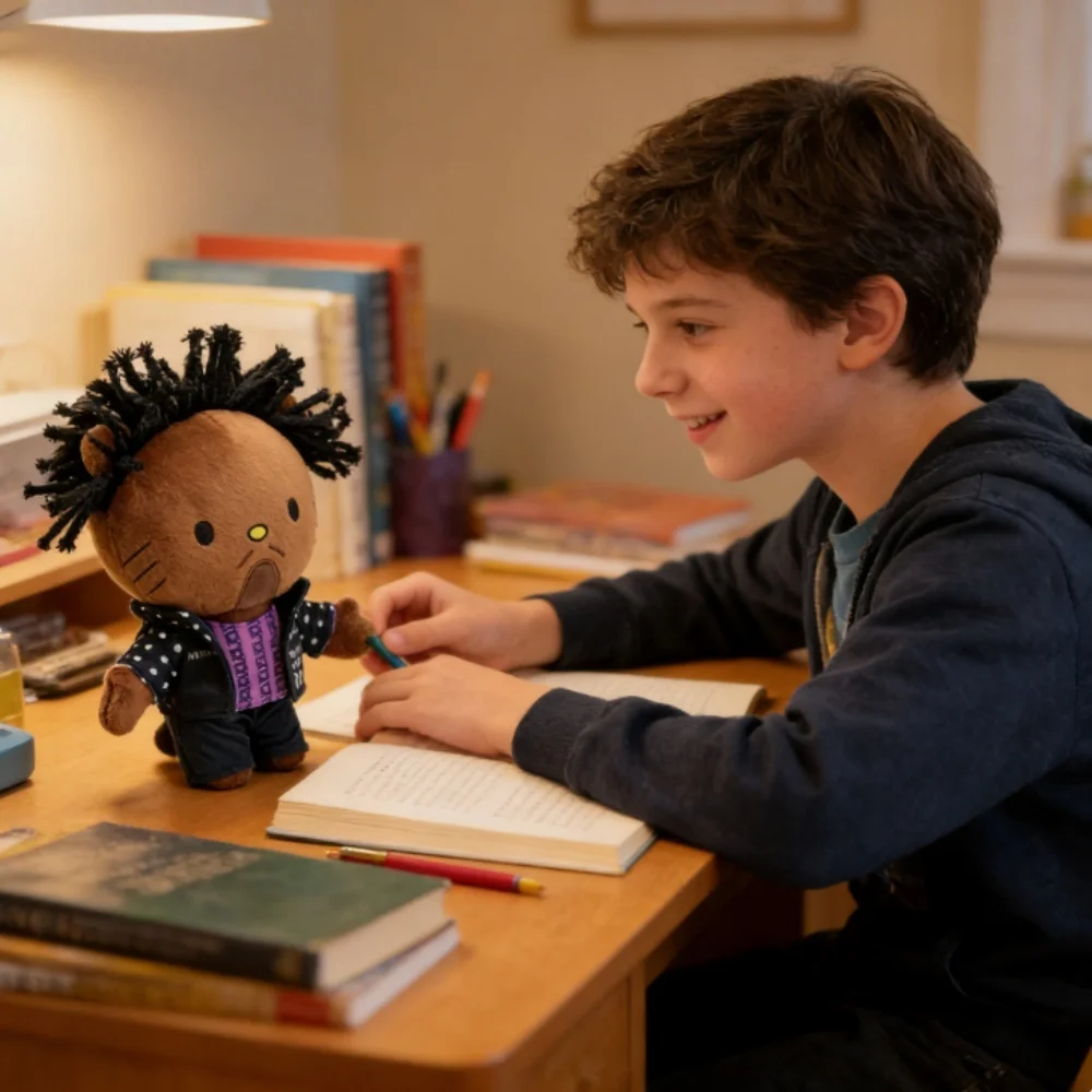 

Hot Juice Wrld Plush Doll Rapper Singer Hello Kitty Cartoon Plush Doll Toy Cute Kids Boy Girls Birthday Gift