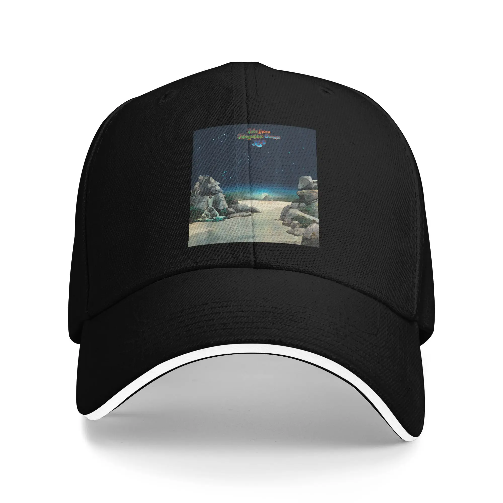 Yes Band Tales From Topographic Oceans Baseball Caps Hip Hop Rock 80s Sandwich Cap Unisex Polyester Sun Cap Fishing
