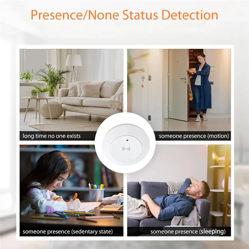

【Flash Sale】Tuya Zigbee 24G Mmwave Radar Smart Human Presence With Illumination Detector Support Light Switch 95-250V