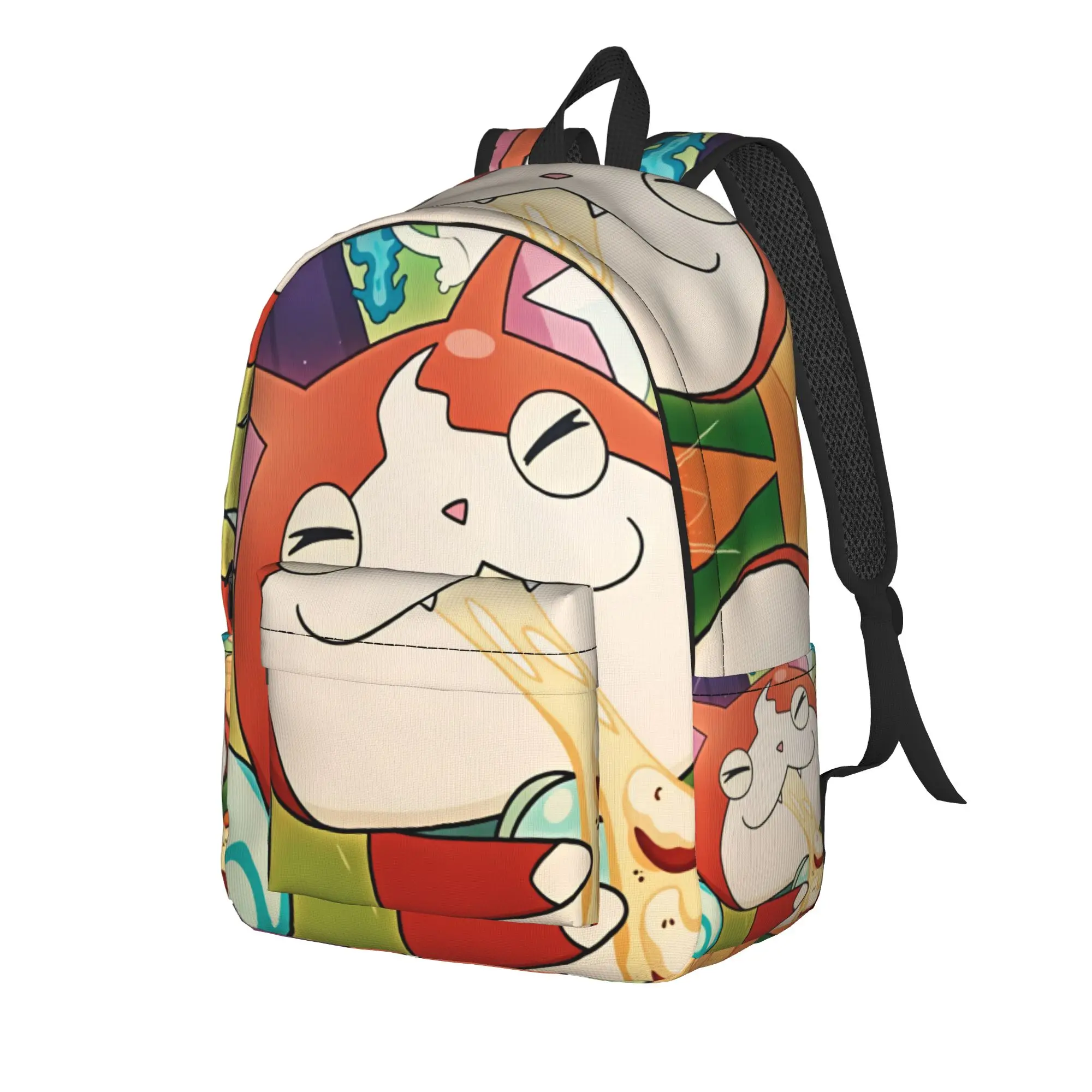 Yokai Watchs  Backpack  Streetwear Backpacks Girl Cycling Print School Bags Colorful Rucksack