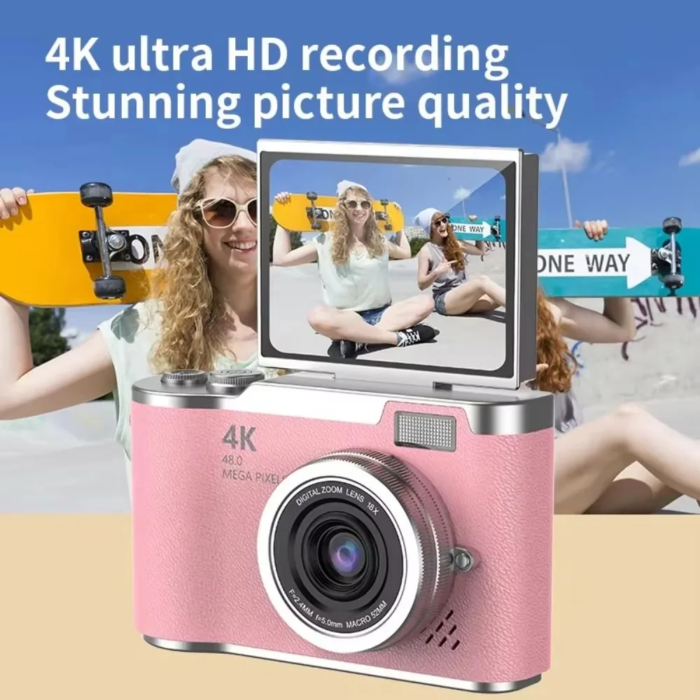 HD Display Digital Camera​​ ​​4K Resolution​​ ​​180° Flip Screen​​ ​​30X Zoom Camera​​ ​​Compact Size​ ​​30X Optical Zoom​​