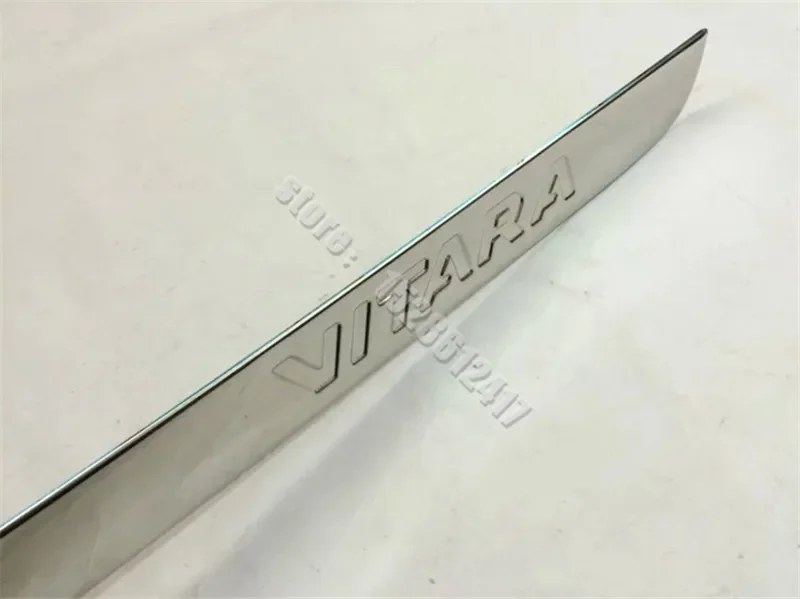 For Suzuki Vitara Tailgate Rear Door Bottom Cover Molding Trim Stainless Steel back door trim car Accessories 2019 - 2016