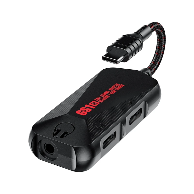 3 في 1 لعبة الهاتف كارت الصوت مرحبا الدقة جودة الصوت نوع C إلى 3.5 مللي متر سماعة جاك PD QC 60 واط محول شحن سريع سهلة الاستخدام