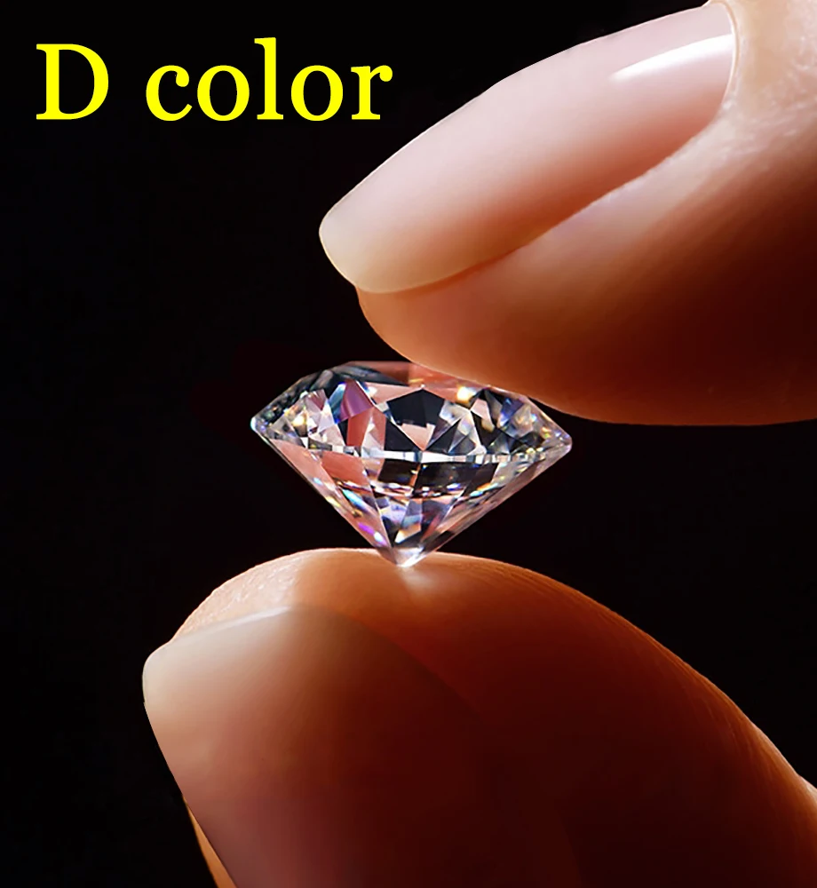 [Upgrade] DJMAX Special Quality Moissanite Loose Stone Real D Color Lab Grown Moissanita Diamonds, Promise Pass Diamond Tester 3