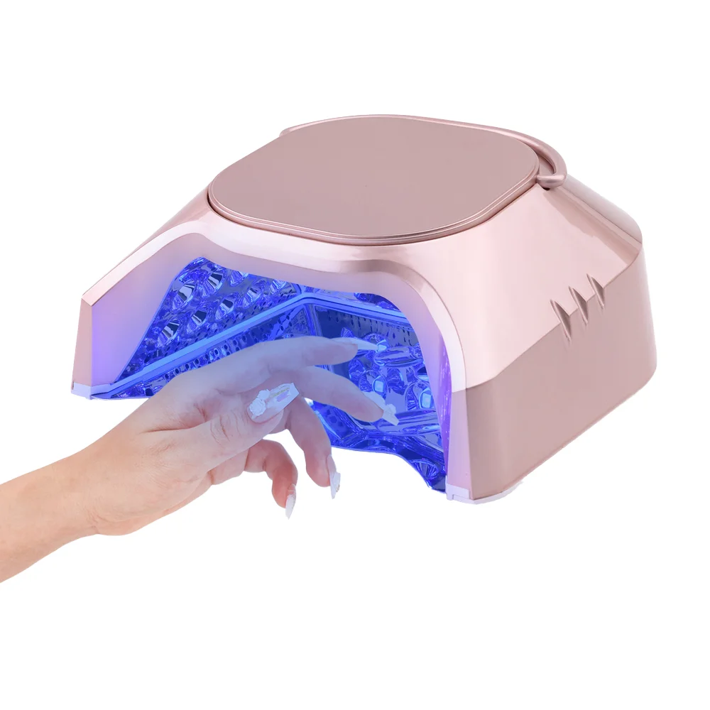 Built-in Battery Durable Dual Curing Acrylic LED UV Nail Lamp Nail Dryer with Portable Handle for Nail Salon Spa