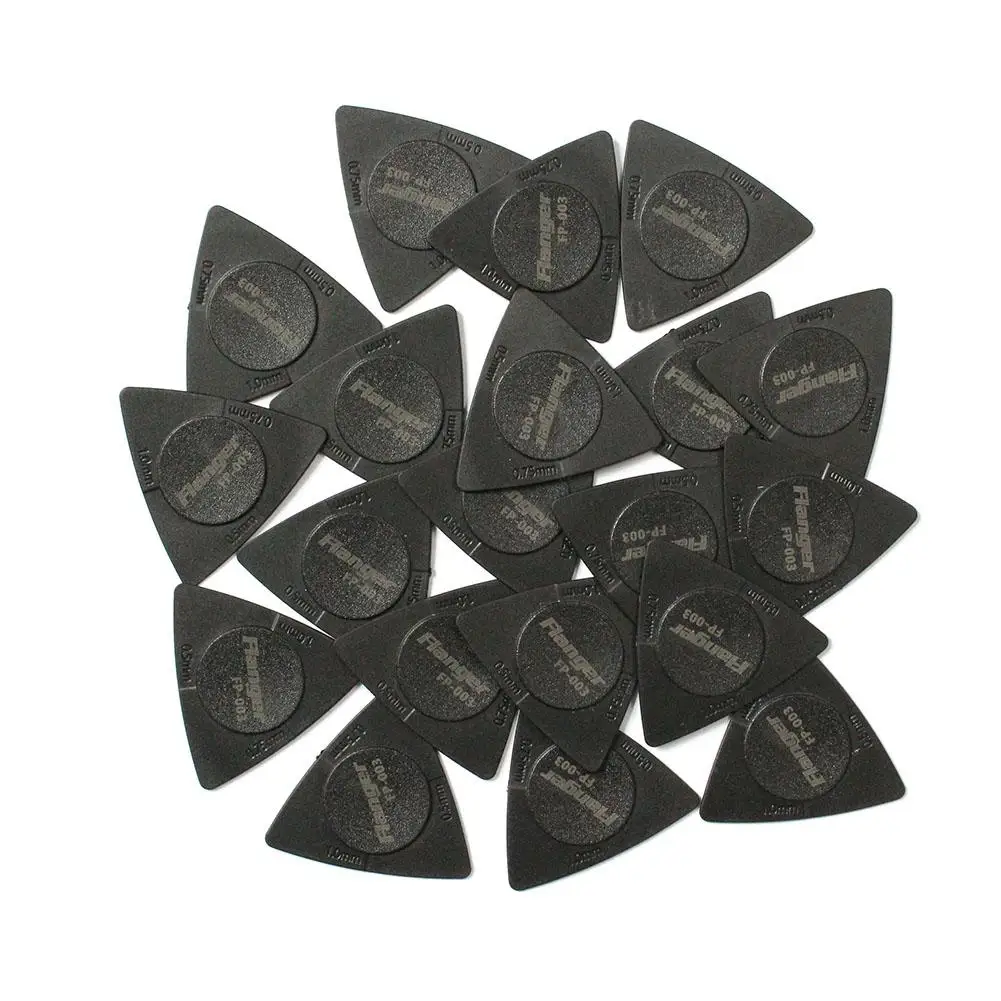 Flanger 1 Stuks Driehoek Gitaar Plectrums 1.0 0.75 0.5 Mm Dikte In 1 Pick Antislip Stijl Picks FP-003