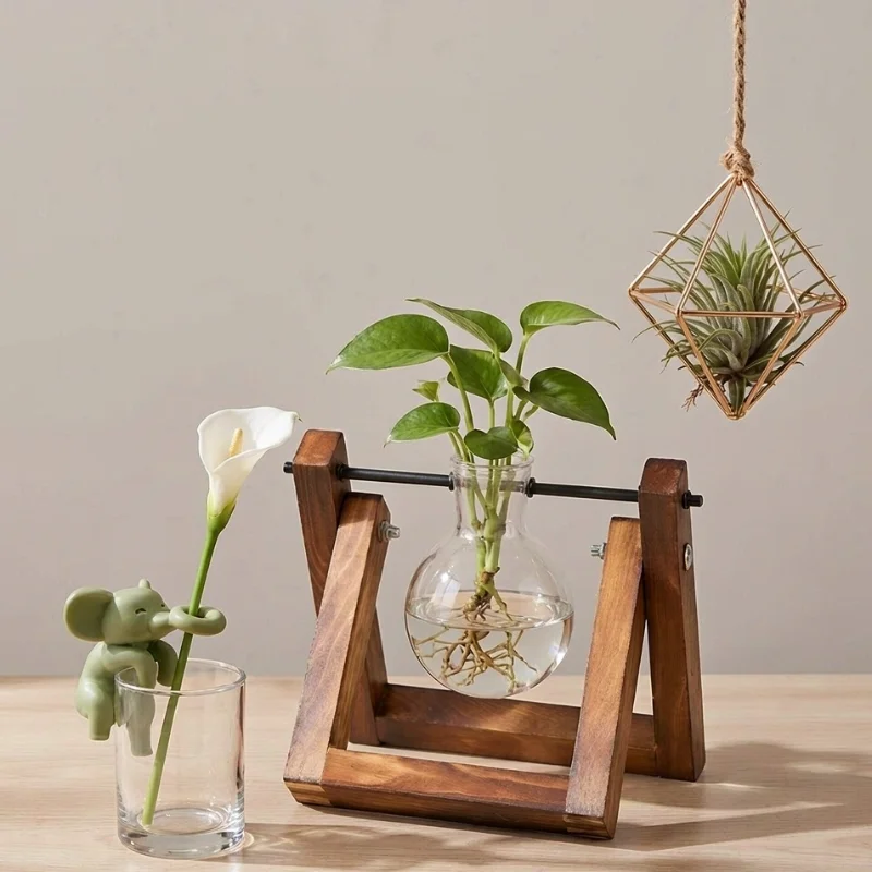 Propagation Station Vase - 3 Pcs Hydroponic Propagation Station Set,