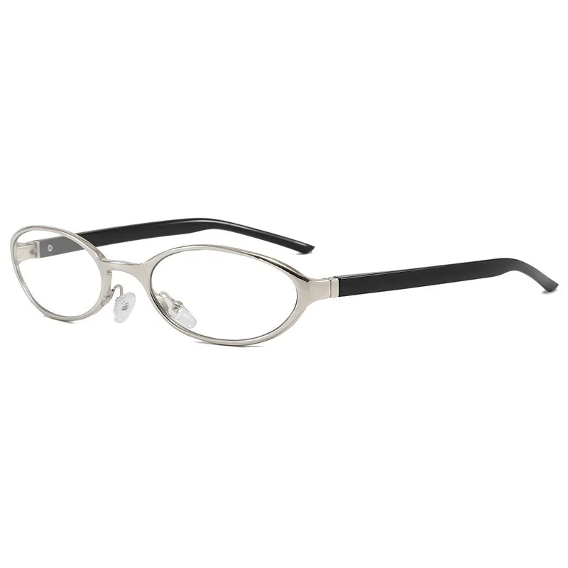 Retro Oval Design Sunglasses Women 2026 New Y2K Small Metal Frame UV400 Protection Vintage Punk Sun Glasses Fashion Eyewear image 5
