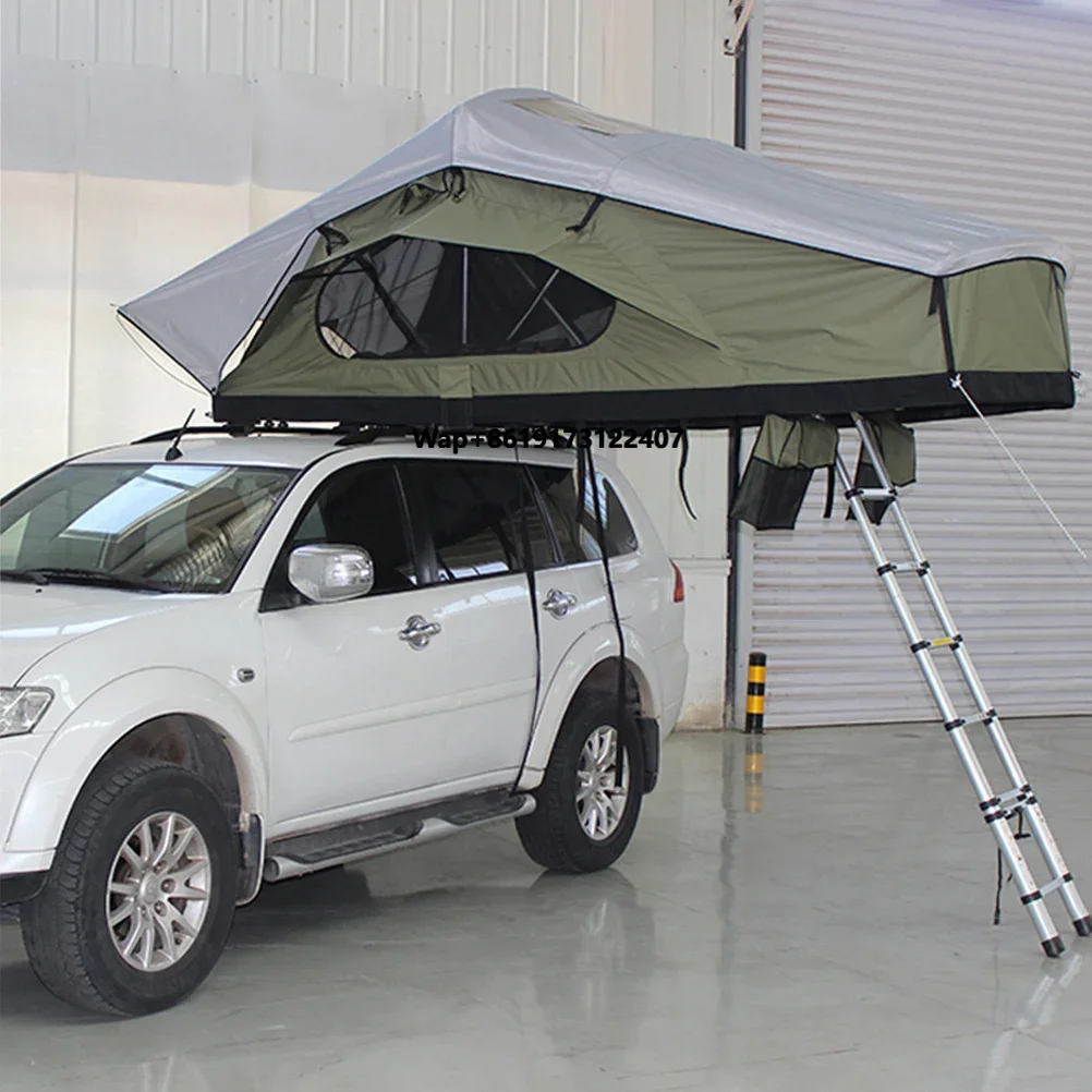 

Best Selling Custom Suv Car Side Open Rooftop Tent 3 People Camper Sedan Soft Side Light Rooftop Tent