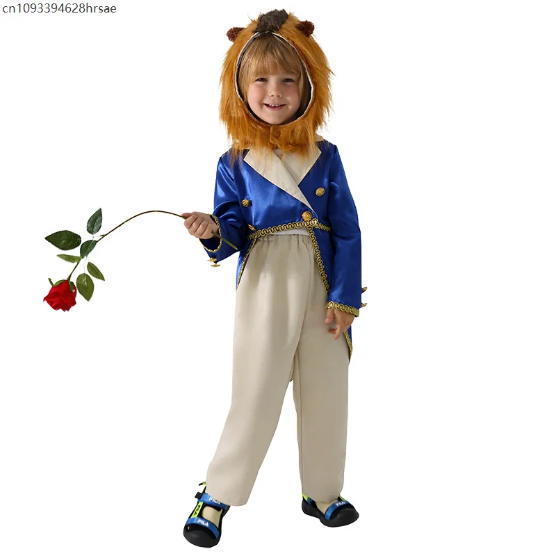 

2025 New Arrival Movie Boy Book Week Outfit Beauty Monster Prince Halloween Dress Up Beast Costume for Kids