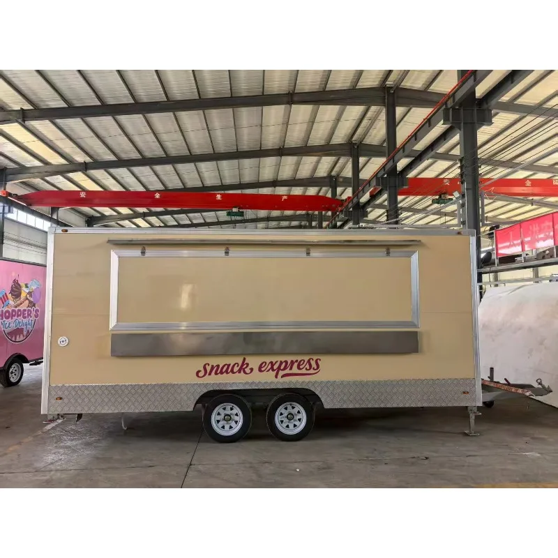 هوت دوج بيتزا القهوة الآيس كريم مقطورة الغذاء المتنقلة المطبخ سريع الحركة الوجبات السريعة مقطورة الغذاء مركبة للبيع