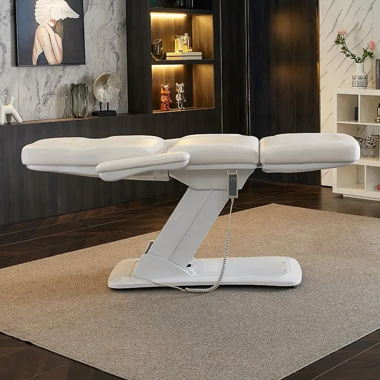 Cosmetic Electric Facial Bed Massage Table Beauty Chair With 3 4 Motors Rotation Function