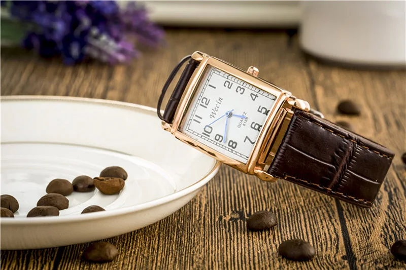 Fashion Brand Square Watches Women 2016 Pu Leather Lady Watch live Waterproof Quartz Small ClockLady Watch Female Wristwatches