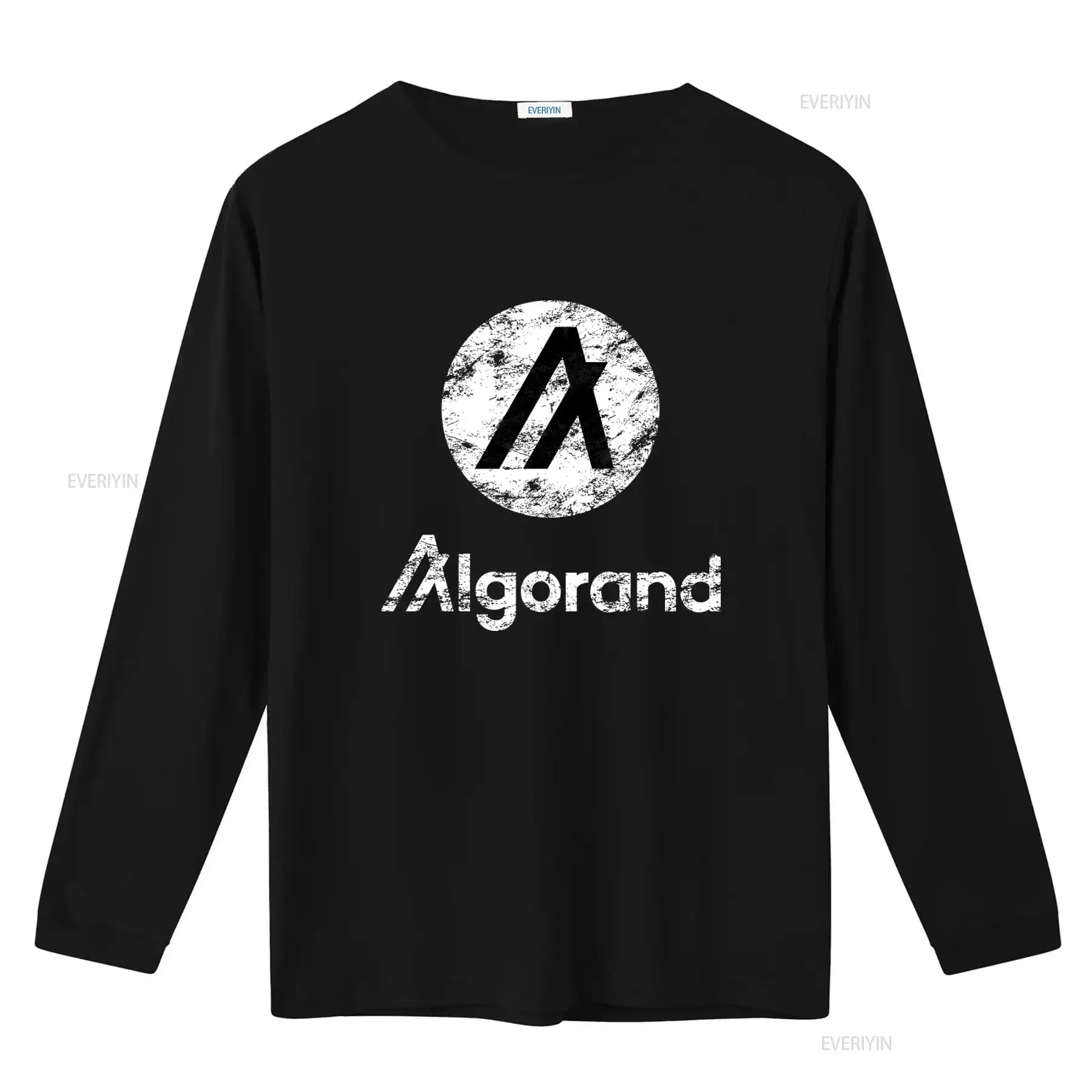 Algorand Crypto Blockchain Algo Token Distressed T Shirt  vintage Washed Casual Breathable Versatile Stretched homme Soft