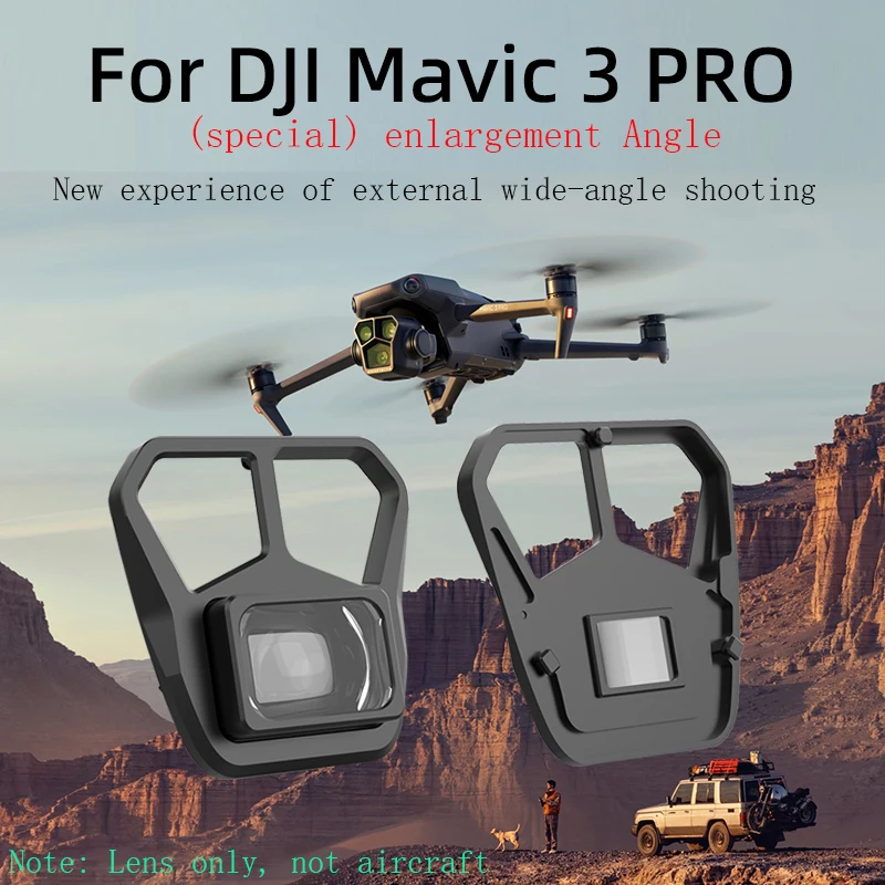 For DJI Mavic 3 Pro Drone External 110° Wide-angle Lens 1.15X Cinerama Deformation Movie Lens Wide Screen Filter Accessories