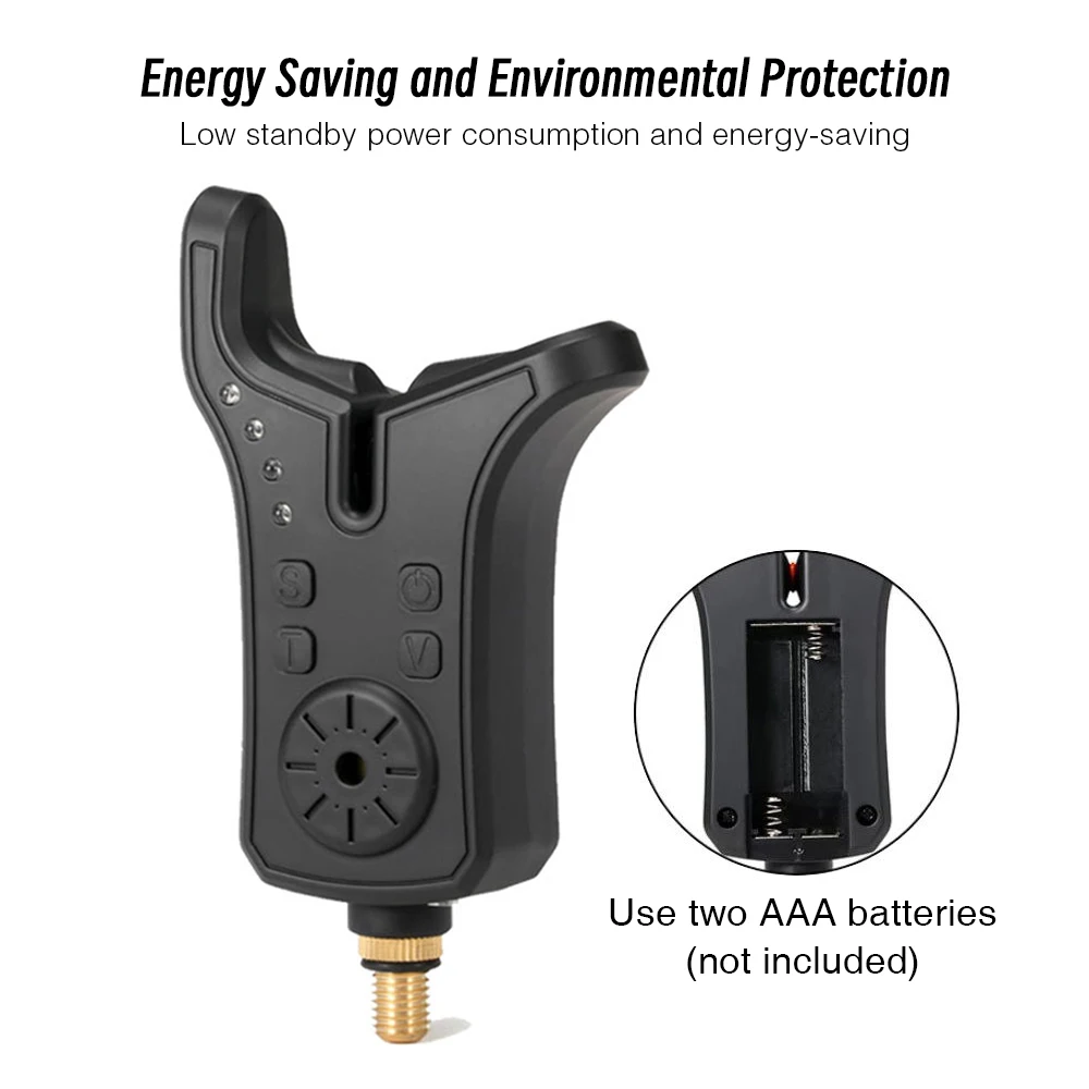 Coonor Electronic Fishing Bite Sound Alarm Indicator Sound Bite Alert Bell w LED Lights Fishing Accessories Fishing Supplies New view 4